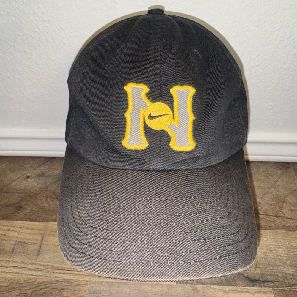 Vtg Nike Return To Equipment Room After StrapBack Hat RARE LOGO Yellow Swoosh